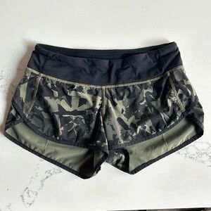 Lululemon Camo Speed Shorts